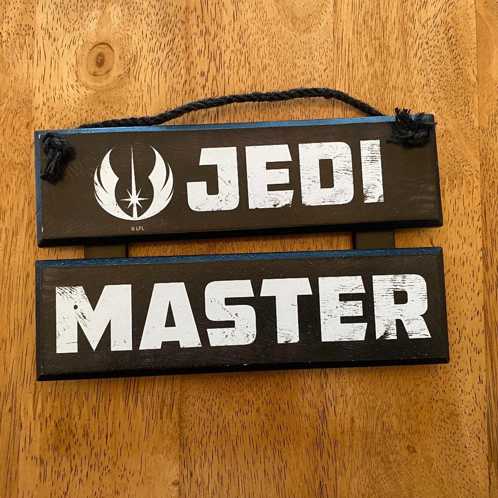 "Jedi Master" Hanging Sign - Hobby Lobby